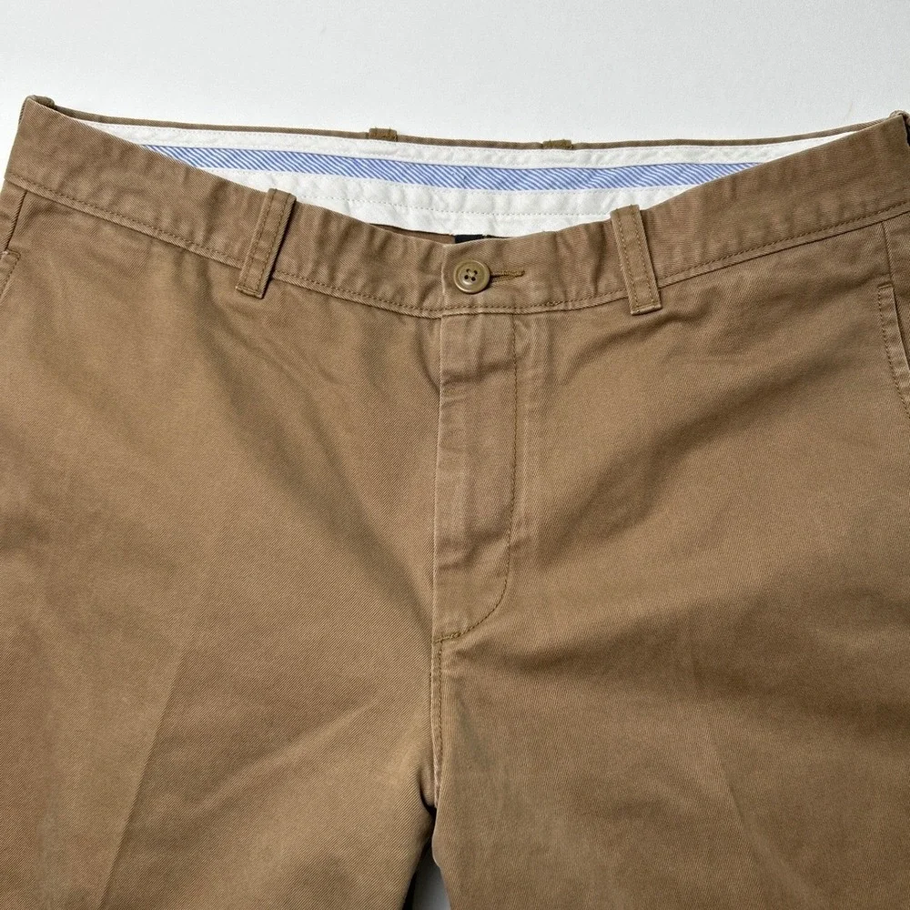 J.Crew Mens Essential Urban Slim Fit Khaki Chino Pants Size 32x34 Brown Office